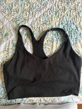 PINK Victoria's Secret Black Racerback Sports Bralette